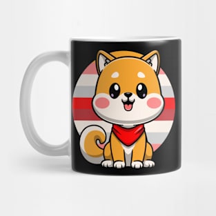 Cute shiba inu dog sitting Mug